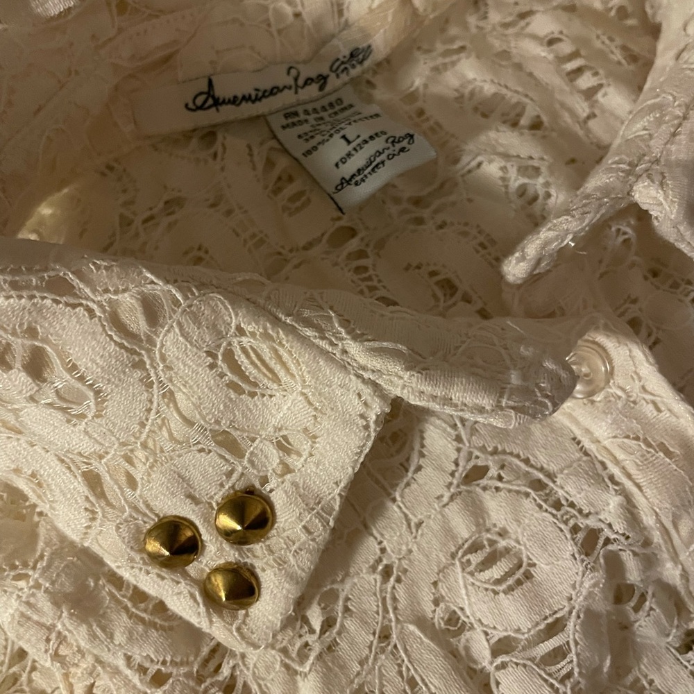 American Rag Lace Overlay Dress size Large - Picture 4 of 4